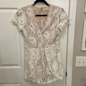 Francesca’s White Lace Romper - Bachelorette/Bridal Shower